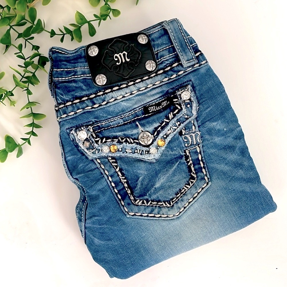 Miss Me Blue Ankle & Cropped Jeans
